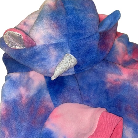 Old Navy Pink and Blue Dog Hoodie - Picture 4 of 9